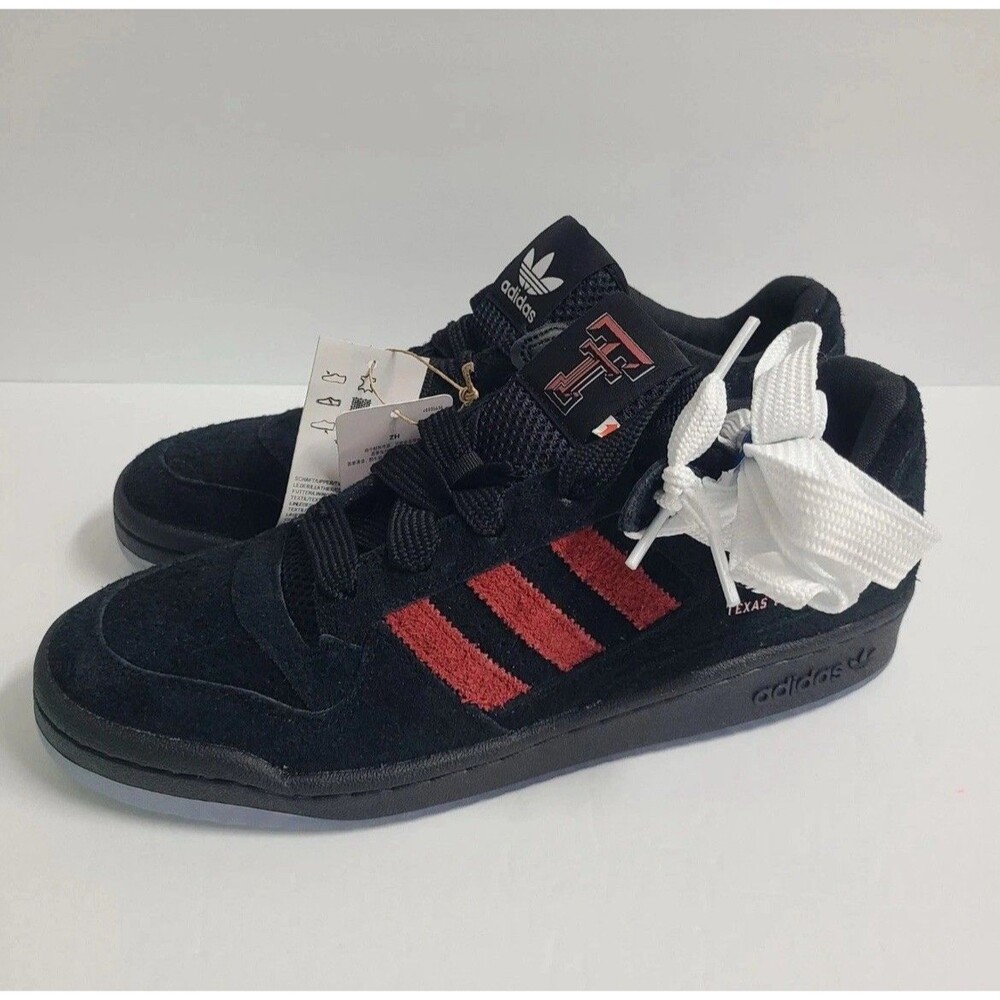 New Adidas Forum Low Texas Tech Red Raiders Shoes HQ7478 US Men's Size 12